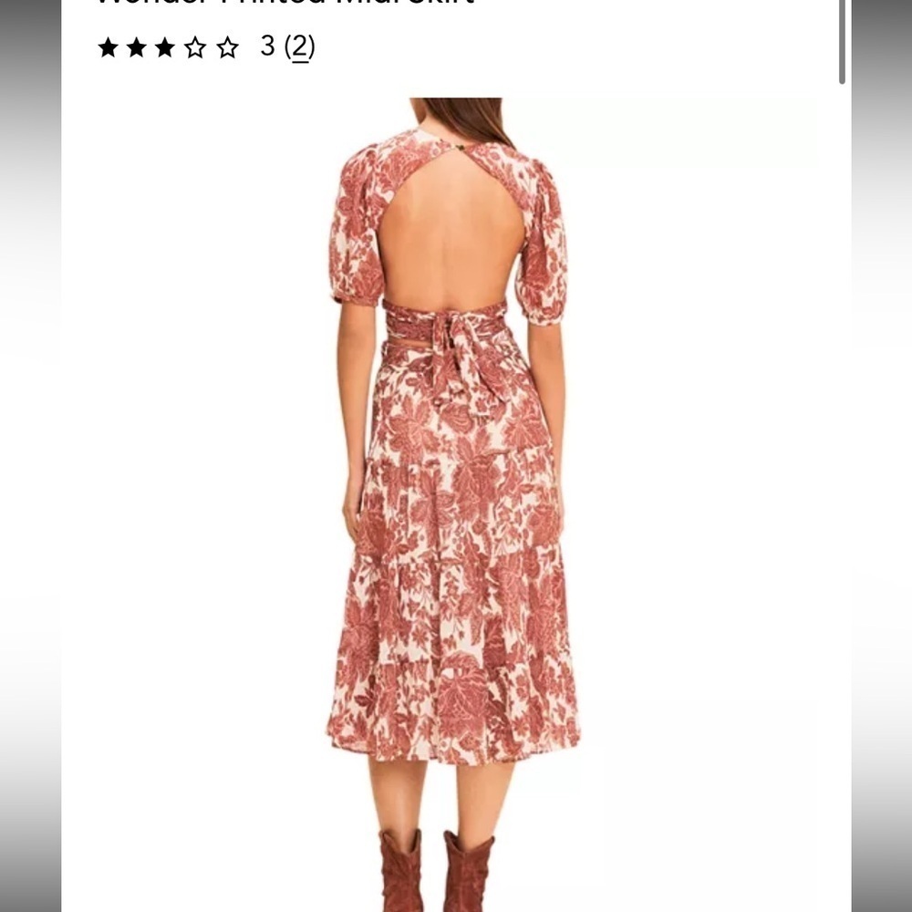 Ba&sh wonder floral print midi skirt - Picture 3 of 7